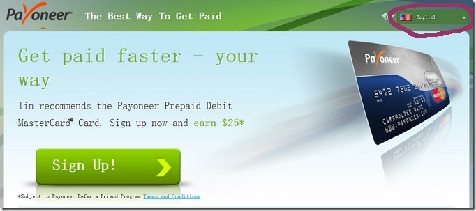 p1 Payoneer卡美国万事达信用卡注册充值中文教程