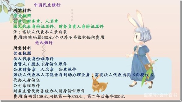 民生银行对公账户费用