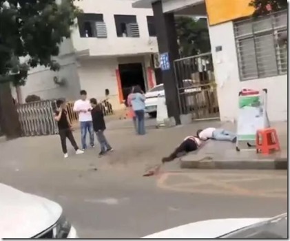 东莞黑厂黑中介门口被杀