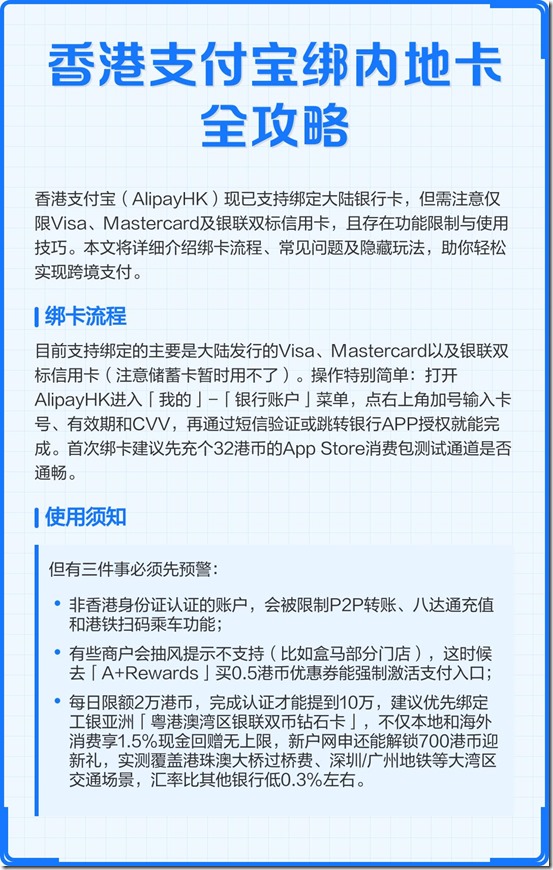 香港支付宝绑内地卡全攻略01 香港支付宝绑内地卡全攻略01