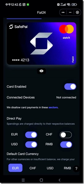 SAFEPAY 万事达卡